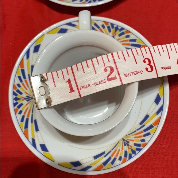 Per Alimenti porcelain coffee set of 6 cup and saucer - Picture 7 of 8